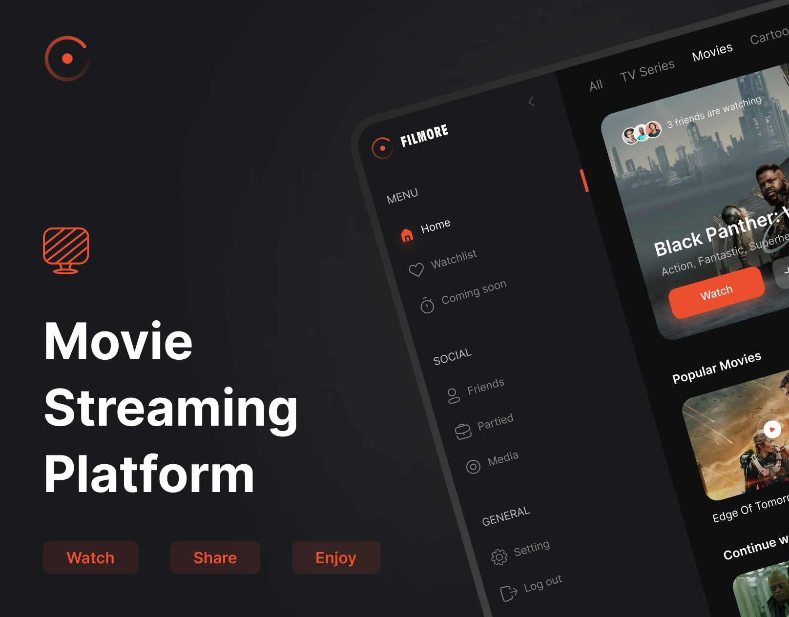 Filmore - Streaming platform